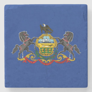 Pennsylvanian Flag Stenen Onderzetter