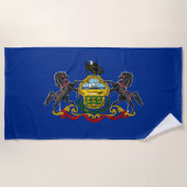 Pennsylvanian Flag Strandlaken (Voorkant)