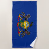 Pennsylvanian Flag Strandlaken (Voorkant)