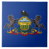 Pennsylvanian Flag Tegeltje (Voorkant)