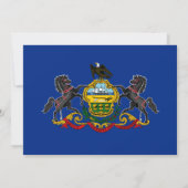 Pennsylvanian Flag, Vlag van Pennsylvania Wedding Kaart (Achterkant)