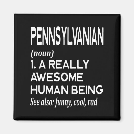 Pennsylvanian Pennsylvania Pa Philly Philadelphia Magneet (Voorkant)