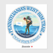 Pennsylvania's West Rim Trail Sticker (Vel)