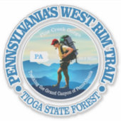 Pennsylvania's West Rim Trail Sticker (Voorkant)