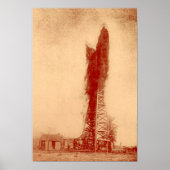 Pennville, Indiana Oilfield Well Gusher Poster (Voorkant)