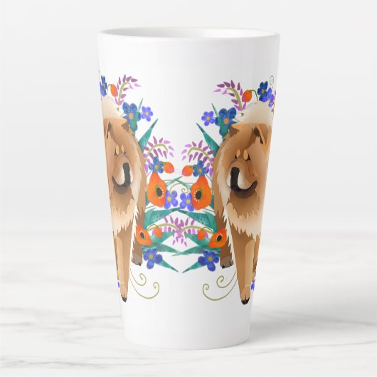 PENNY 4 UR THOUGHTS chow 2 zijwit - latte Mok (Voorkant)