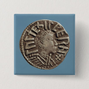 Penny Aethelberht Anglo-Saxon King East Anglia. Vierkante Button 5,1 Cm
