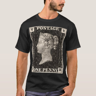 Penny Black Beroemde postzegelverzamelaars T-shirt