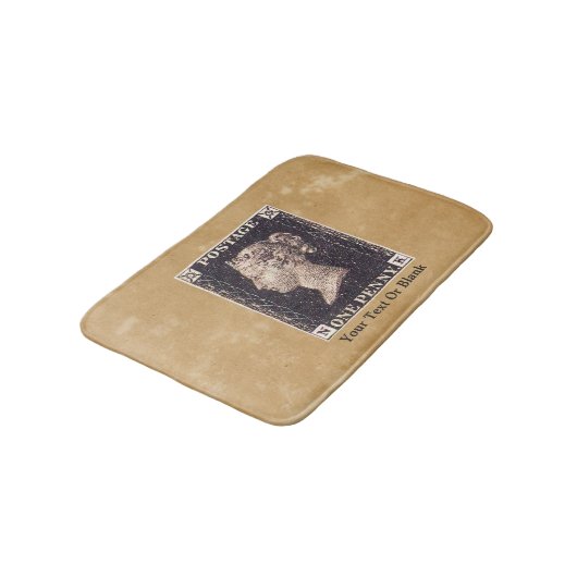 Penny Black Postage Stamp Badmat (Gekanteld)