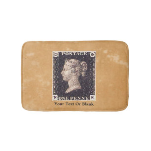 Penny Black Postage Stamp Badmat