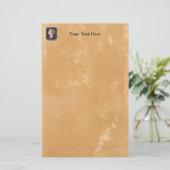 Penny Black Postage Stamp Briefpapier (Staand voorkant)