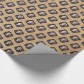 Penny Black Postage Stamp Cadeaupapier (Hoek)