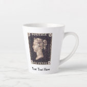 Penny Black Postage Stamp Latte Mok (Rechts)