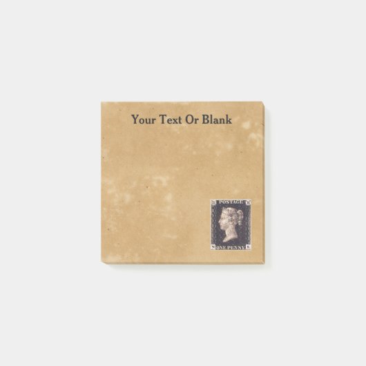 Penny Black Postage Stamp Post-it® Notes (Voorkant)
