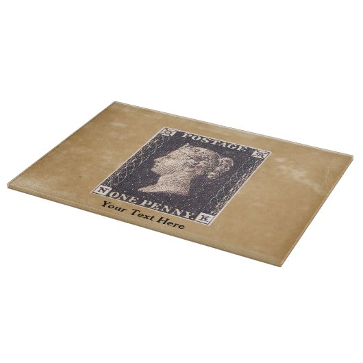 Penny Black Postage Stamp Snijplank (Hoek)