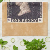 Penny Black Postage Stamp Theedoek (Gevouwen)