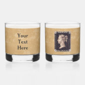 Penny Black Postage Stamp Whisky Glas (Achterkant)