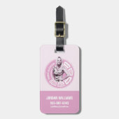 Penny Blossom Info Graphic Bagagelabel (Voorkant verticaal)