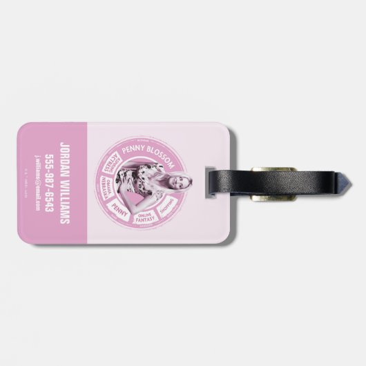 Penny Blossom Info Graphic Bagagelabel (Achterkant horizontaal)