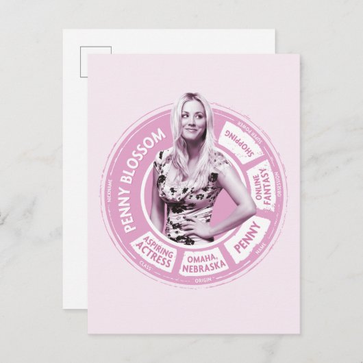 Penny Blossom Info Graphic Briefkaart (Voorkant / Achterkant)