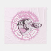 Penny Blossom Info Graphic Fleece Deken (Voorkant (Horizontaal))