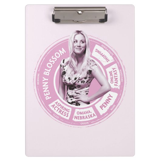 Penny Blossom Info Graphic Klembord (Voorkant)