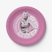 Penny Blossom Info Graphic Papieren Bordje (Voorkant)