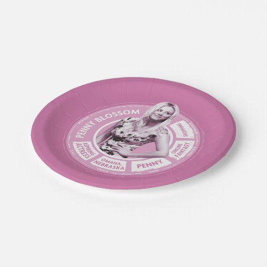 Penny Blossom Info Graphic Papieren Bordje (Gekanteld)