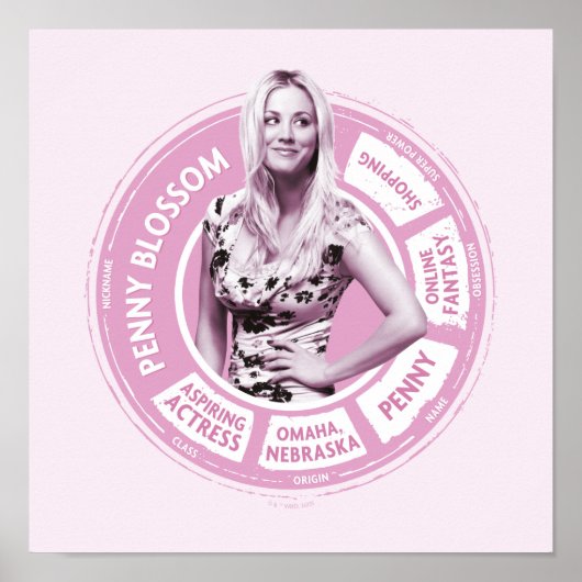 Penny Blossom Info Graphic Poster (Voorkant)