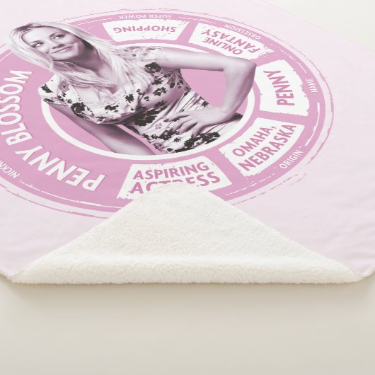 Penny Blossom Info Graphic Sherpa Deken (3/4)