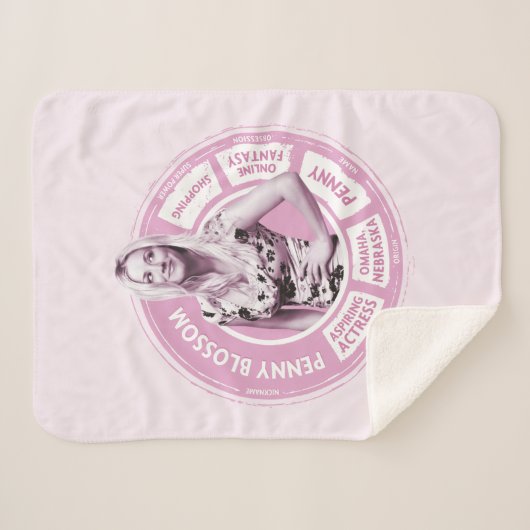 Penny Blossom Info Graphic Sherpa Deken (Voorkant (horizontaal))