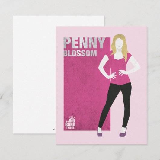 Penny Blossom Notitiekaartje (Voorkant / Achterkant)