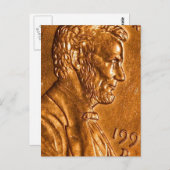 Penny Cents Copper Lincoln Briefkaart (Voorkant / Achterkant)