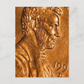 Penny Cents Copper Lincoln Briefkaart (Voorkant)