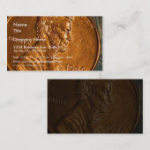 Penny Cents Copper Lincoln Visitekaartje (Voorkant / Achterkant)