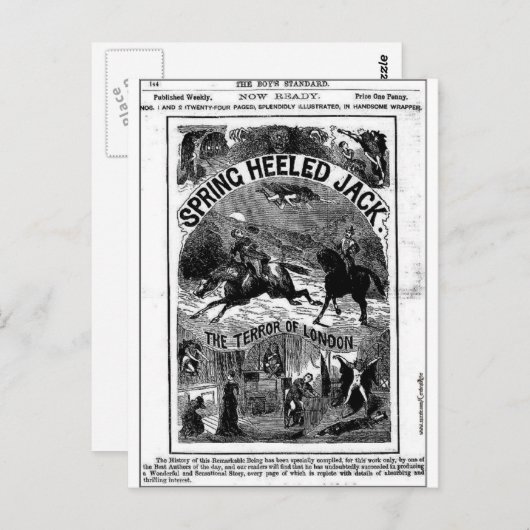 penny dreadful - spring-heeled jack briefkaart (Voorkant / Achterkant)