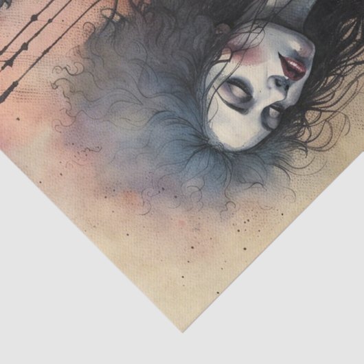 Penny Dreadfuls Gotische Decoupage Papier (Detail)