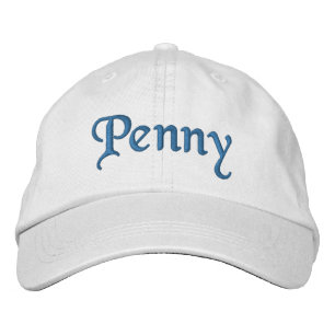 Penny Embroided Baseball Pet/Pet Blue Geborduurde Pet