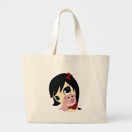Penny en Snickerdole Grote Tote Bag (Voorkant)
