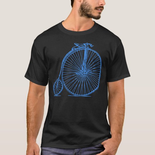 Penny Farthing - Baby Blue T-shirt (Voorkant)
