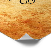 Penny Farthing Bicycle Blueprint Poster (Hoek)