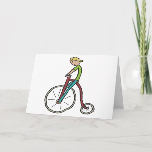 Penny-farthing Bicycle Kaart (Voorkant)