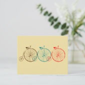 Penny Farthing Bicycles Briefkaart (Staand voorkant)