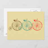 Penny Farthing Bicycles Briefkaart (Voorkant / Achterkant)