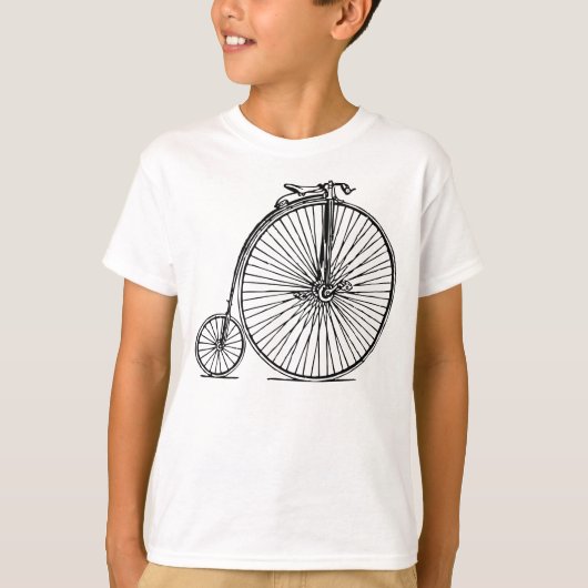 Penny Farthing - Black T-shirt (Voorkant)