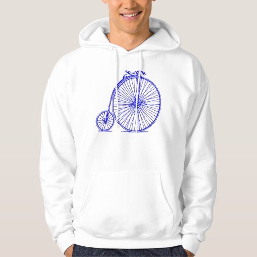 Penny Farthing - Blue Hoodie (Voorkant)