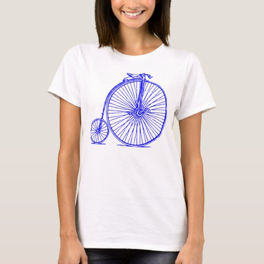Penny Farthing - Blue T-shirt (Voorkant)