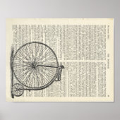 Penny Farthing Book Art Poster (Voorkant)