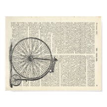 Penny Farthing Book Art