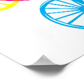 Penny Farthing CMYK Poster (Hoek)